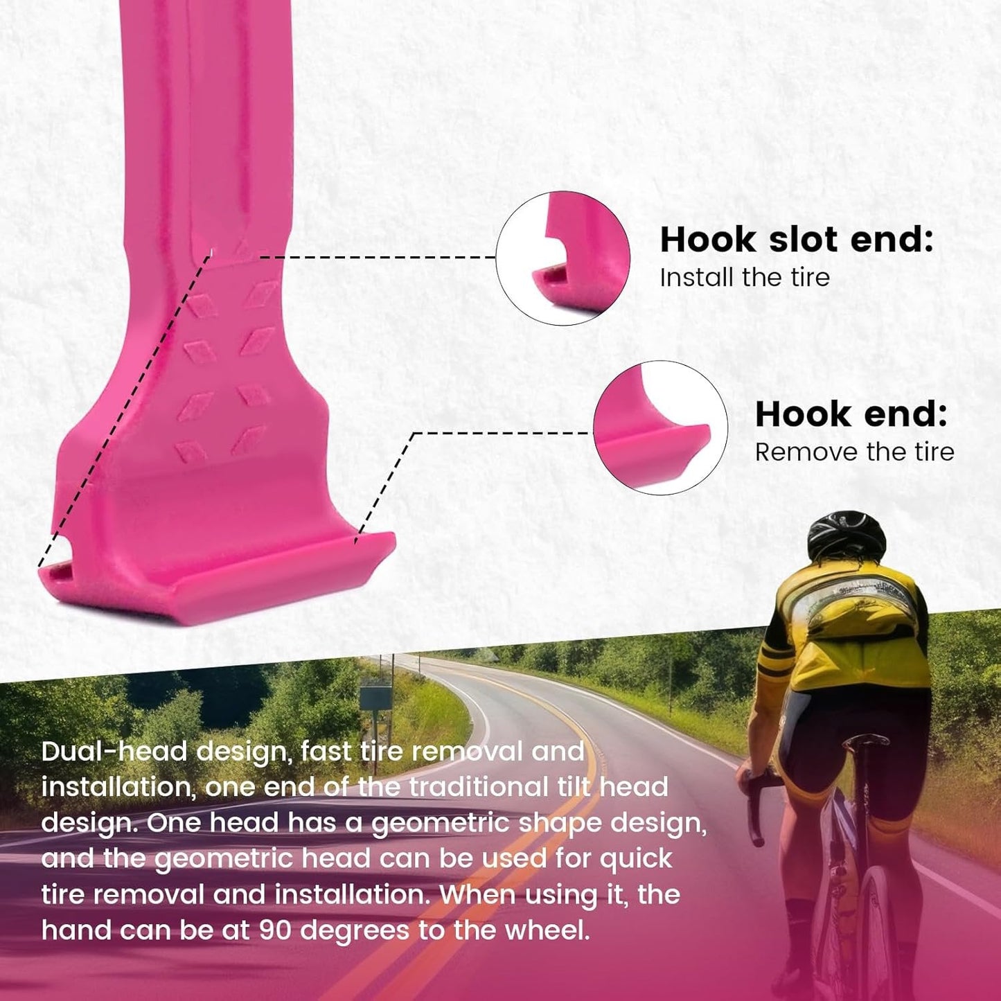 🚵2-i-1 brekkjern for sykkeldekkspak👨🔧