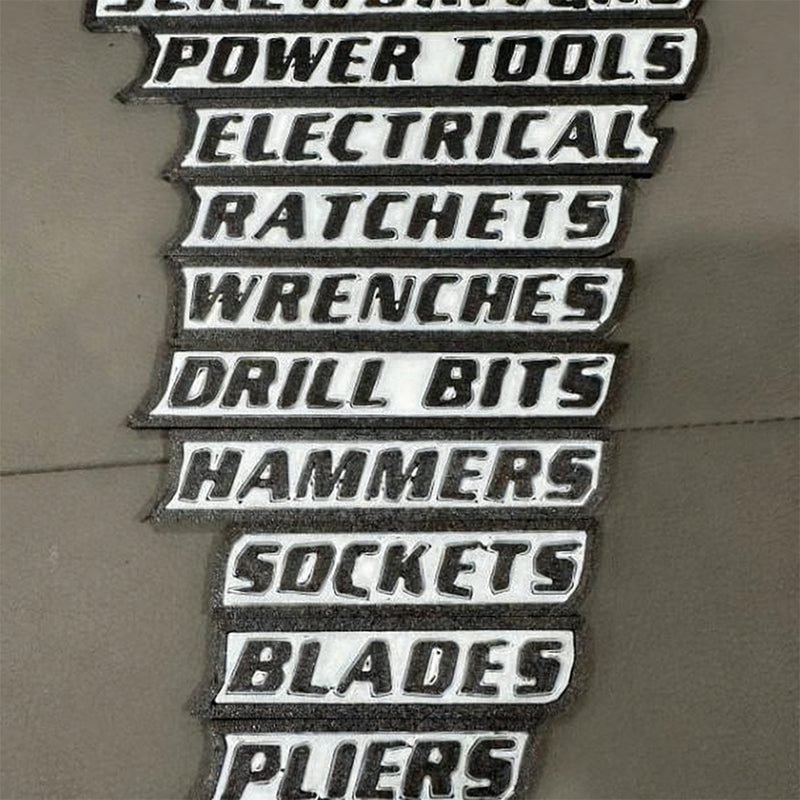 🔧✨ Magnetiske verktøykasseetikette🔧📚