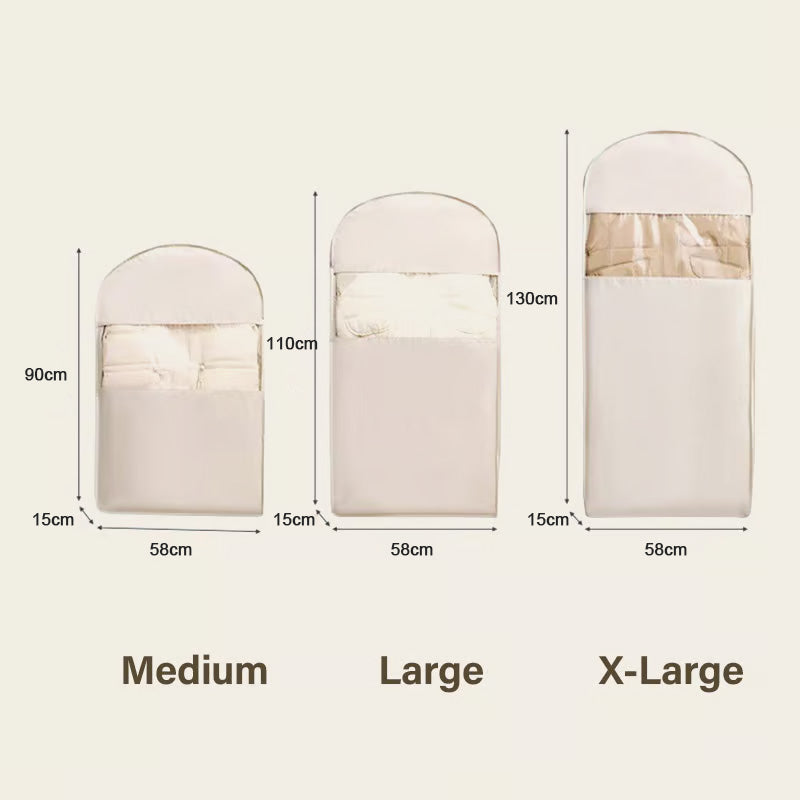 🔥2025 SALG - Plassbesparende hengende klespose med selvkomprimerende glidelås