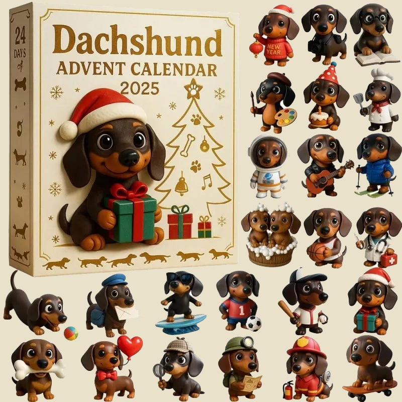 🐾2025 Dachshund-feriekalender