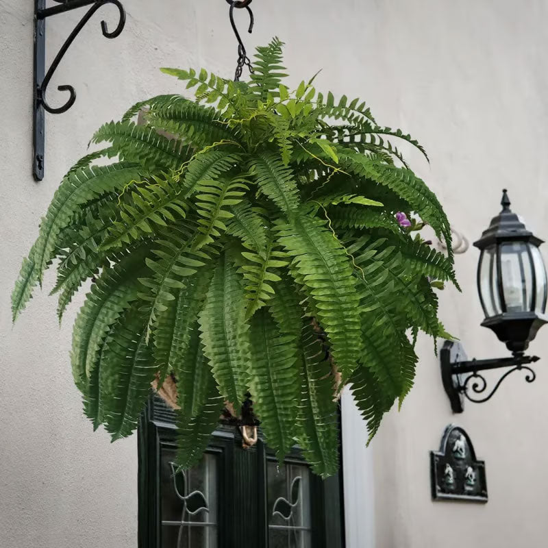 UV-bestandig, naturtro kunstig Boston Fern