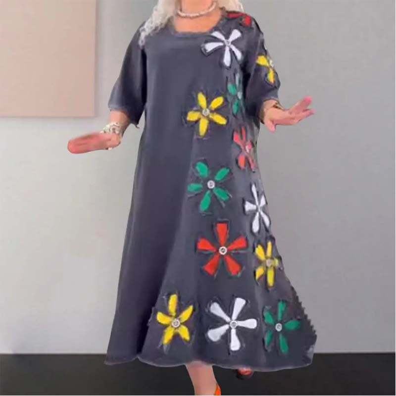 ✨2025 Ny ankomst🌸Casual skjørt med rund hal