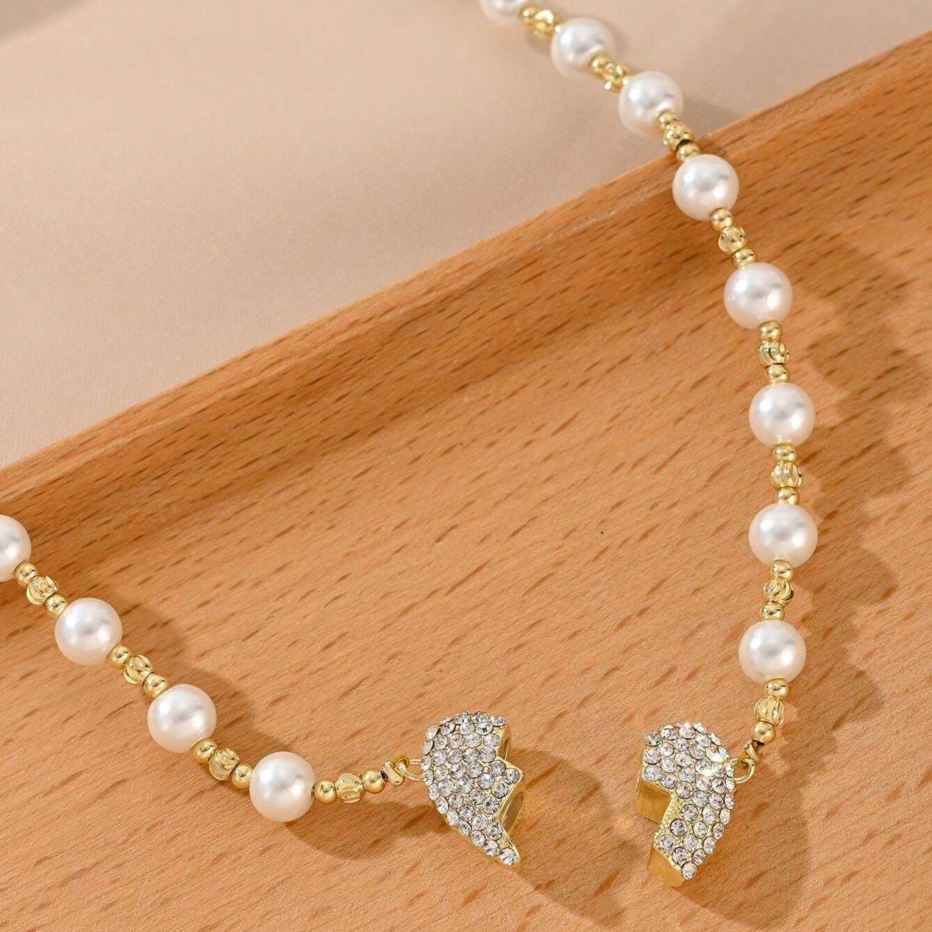 💖 Den perfekte gaven for kjærlighet og eleganse - Magnetisk hjerteperlekjede 💖