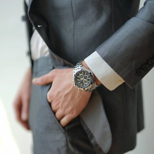 Vanntett kvartsklokke for menn