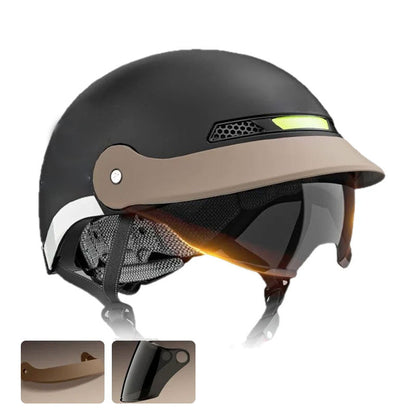 🛡️Pustende, lett og kollisjonssikker motorsykkelhjelm