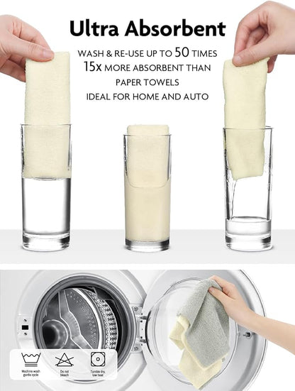 ♻️Gjenbrukbare papirhåndklær av mikrofiber, rull🧻