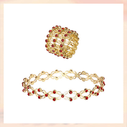 Nytt kreativt magisk teleskopisk ring deformerbart kobberarmbånd