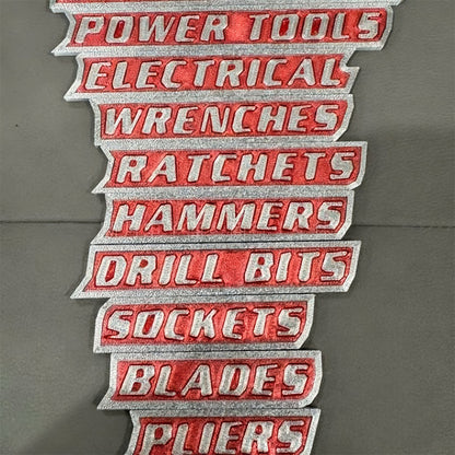 🔧✨ Magnetiske verktøykasseetikette🔧📚