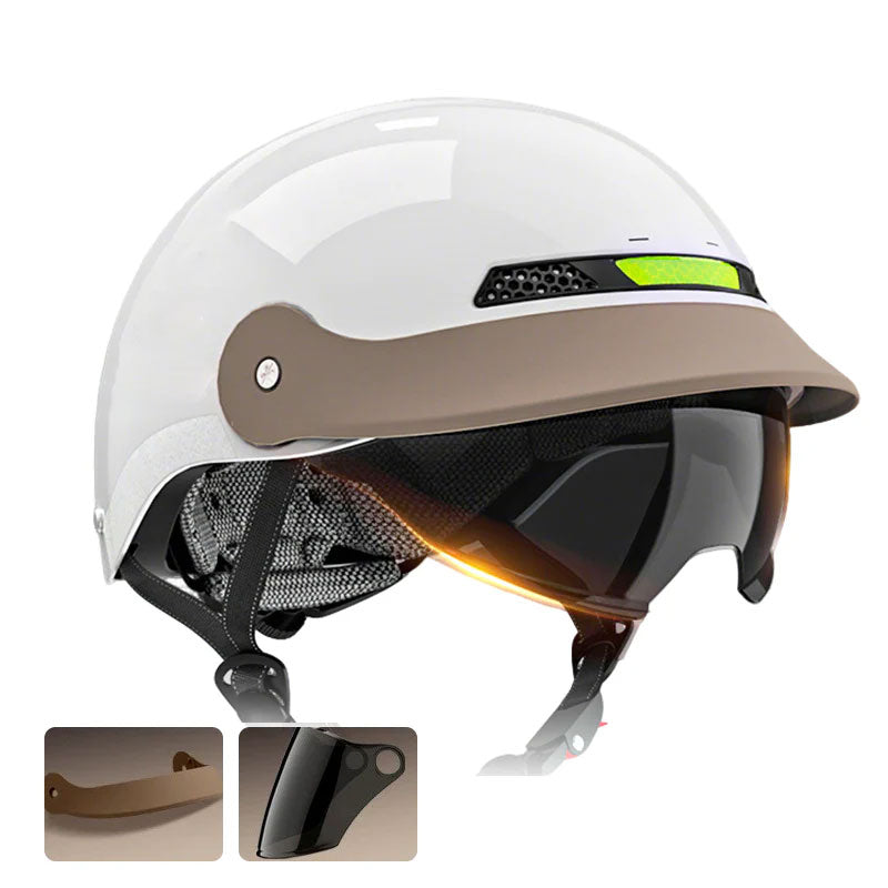 🛡️Pustende, lett og kollisjonssikker motorsykkelhjelm