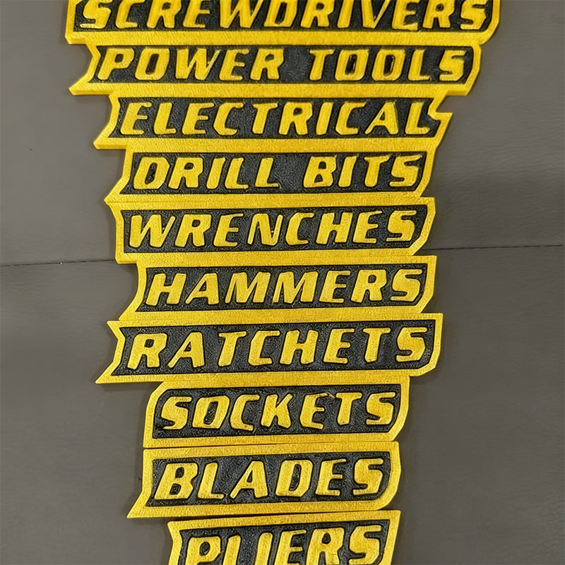 🔧✨ Magnetiske verktøykasseetikette🔧📚