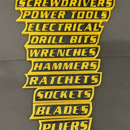 🔧✨ Magnetiske verktøykasseetikette🔧📚