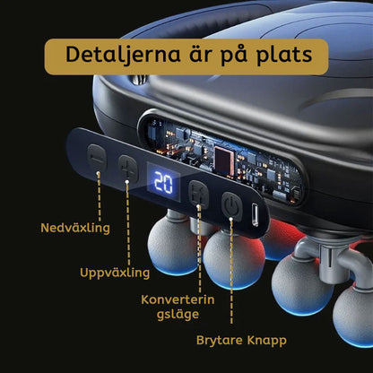 8-hodet massasjepistol for hest