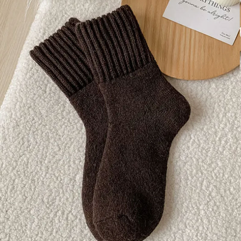 🧦 5 par varmende ullsokker i middels høyde
