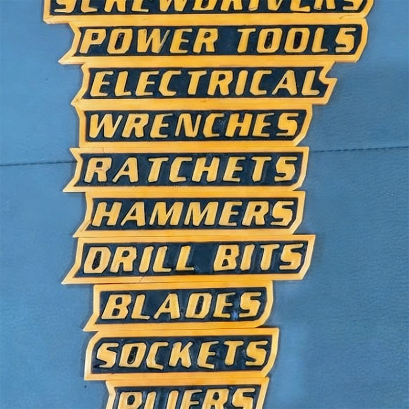 🔧✨ Magnetiske verktøykasseetikette🔧📚