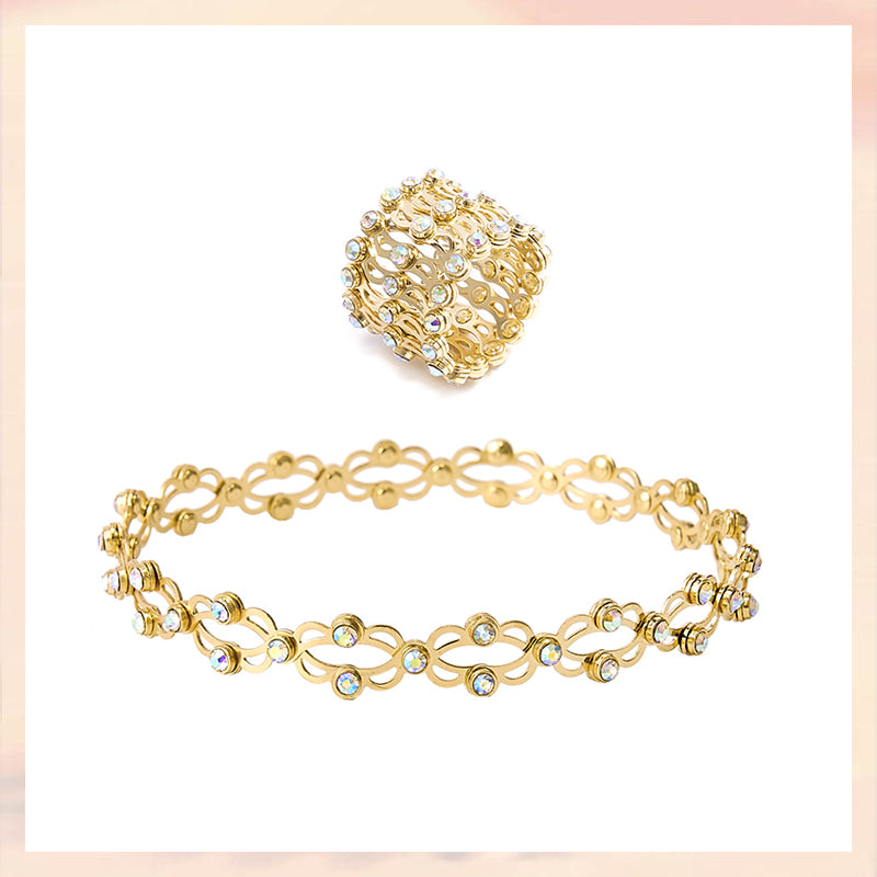 Nytt kreativt magisk teleskopisk ring deformerbart kobberarmbånd