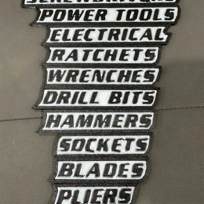 🔧✨ Magnetiske verktøykasseetikette🔧📚