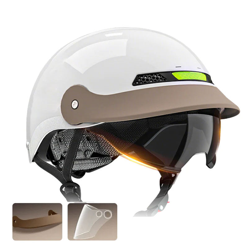 🛡️Pustende, lett og kollisjonssikker motorsykkelhjelm