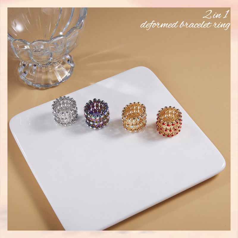 Nytt kreativt magisk teleskopisk ring deformerbart kobberarmbånd