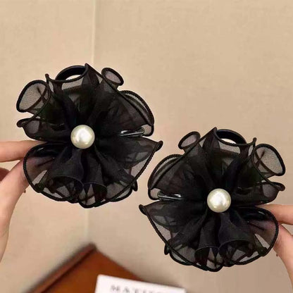 Ultrapen hårspenne med nettingblomster