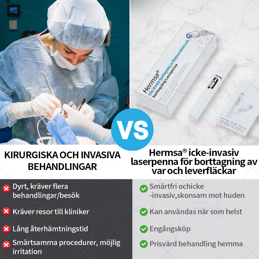 ikke-invasiv laserpeker – fjerning av fødselsmerker og vorter