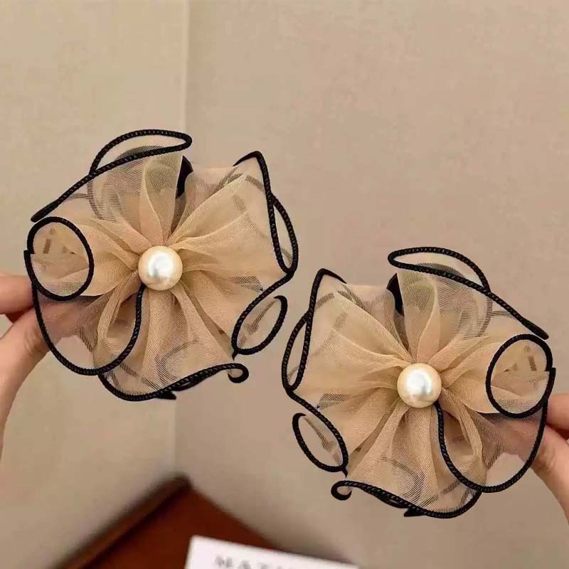 Ultrapen hårspenne med nettingblomster