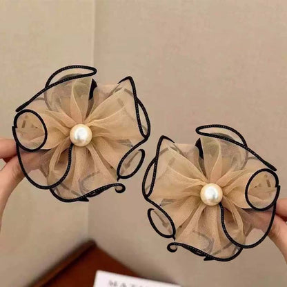 Ultrapen hårspenne med nettingblomster