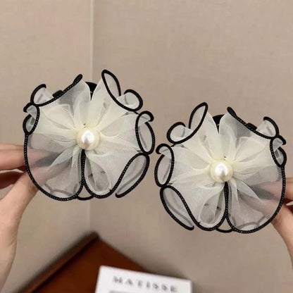 Ultrapen hårspenne med nettingblomster