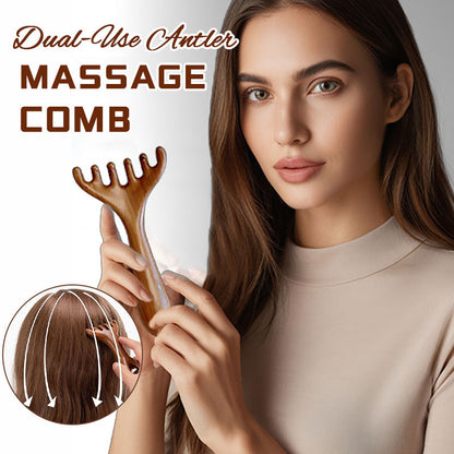 🎁Mors dag-tilbud Kjøp 1 få 1 gratis🦌 Dobbeltfunksjonell Rhino massasjekam 🛀✨