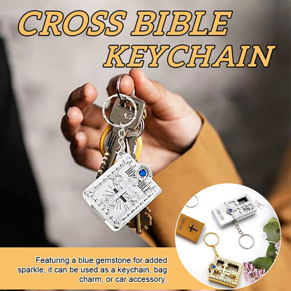 ✨Vintage Bibelkors-anhengsnøkkelring✨