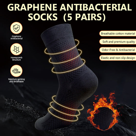Antibakterielle grafensokker (5 par)