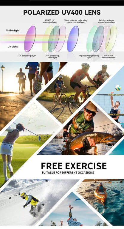 Kjøp 1 få 1 gratis-Retro Sportssolbriller