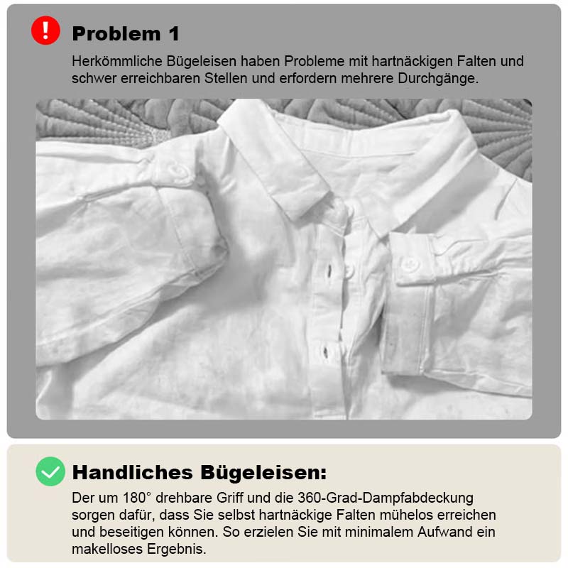 💛Bærbart mini-dampstrykejern