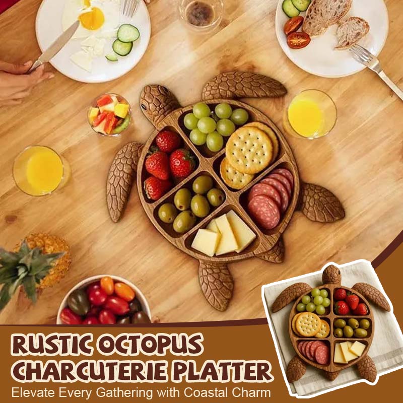 Rustikk blekksprut Charcuterie-tallerken