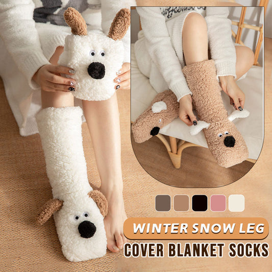 Vinter snøbelegg teppe sokker