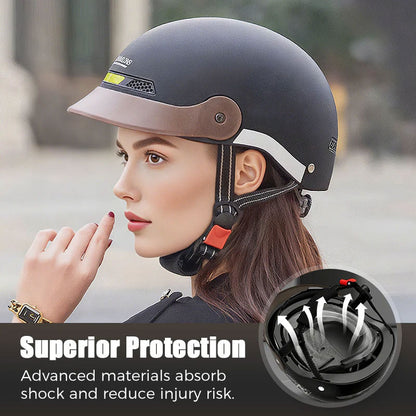 🛡️Pustende, lett og kollisjonssikker motorsykkelhjelm