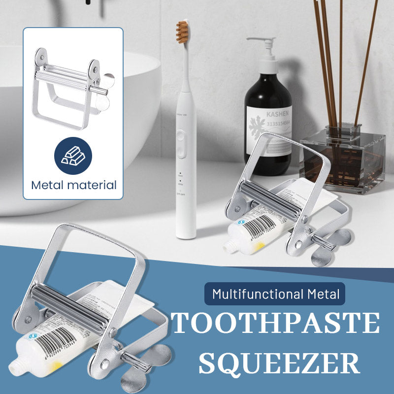 Multifunksjonell tannkrempresse i metall