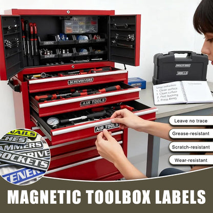 🔧✨ Magnetiske verktøykasseetikette🔧📚