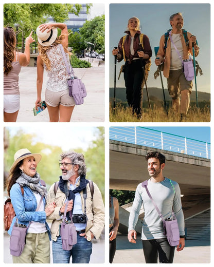 Justerbar skulderveske med termokoppholder for 40 oz