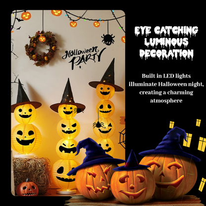 🎃Sammenleggbare, opplyste gresskar som stables