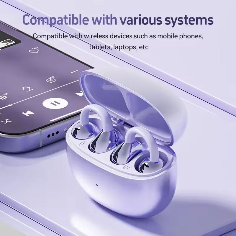 Bluetooth-hodetelefoner med øreklips