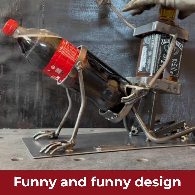 Hodeskalle Cola- og vinflaskeholder