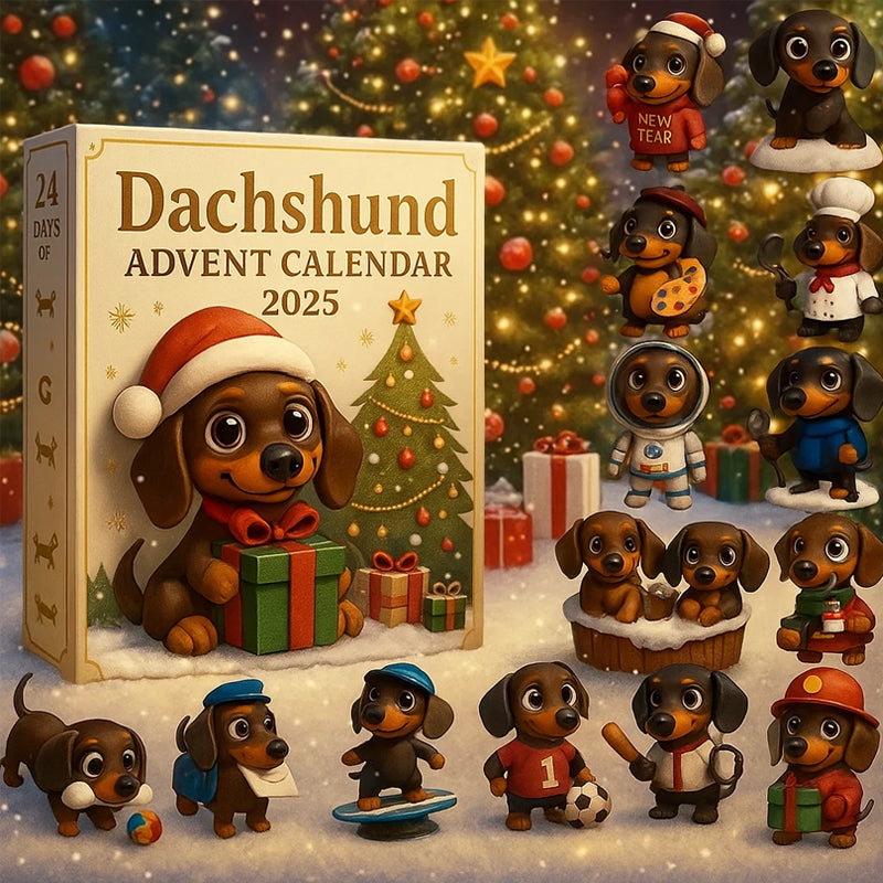 🐾2025 Dachshund-feriekalender