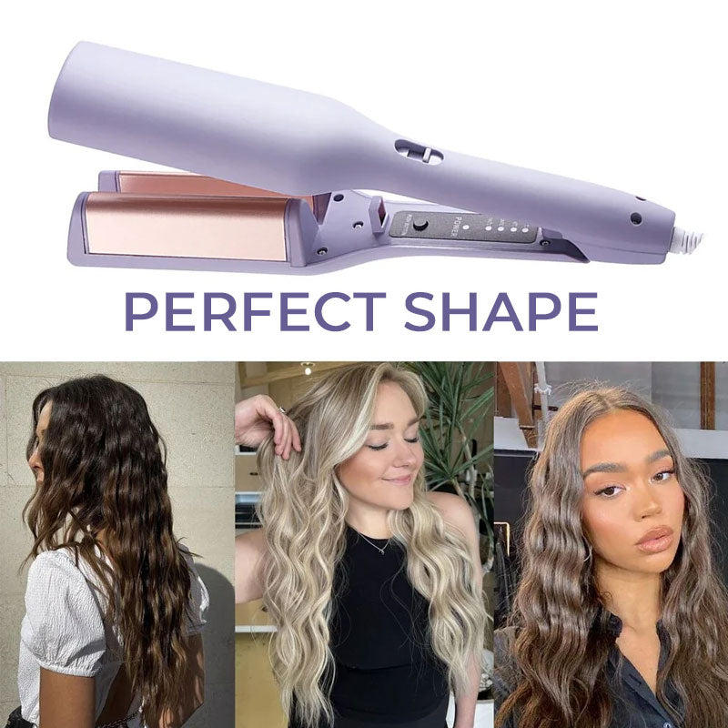 krølltang med fransk V-formet bølge