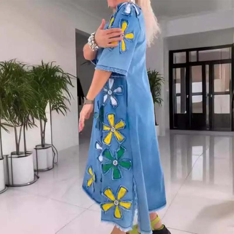 ✨2025 Ny ankomst🌸Casual skjørt med rund hal