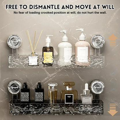 Oppbevaringsstativ med sugekopp for avanserte servante