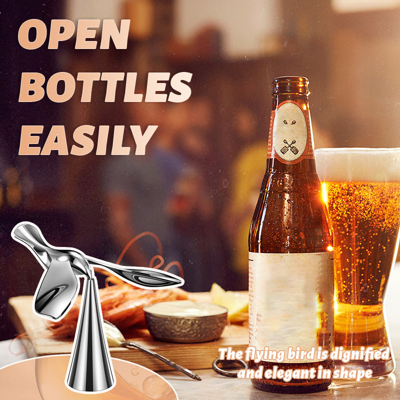 Flaskeåpner med fugl