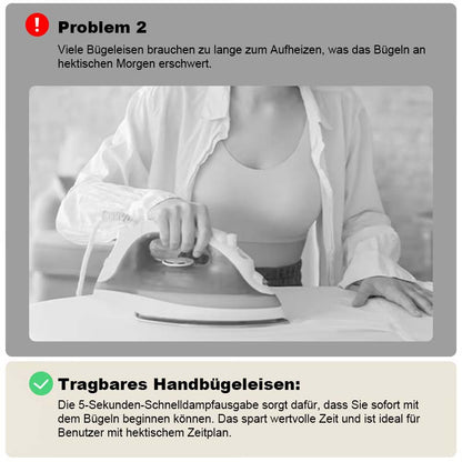 💛Bærbart mini-dampstrykejern