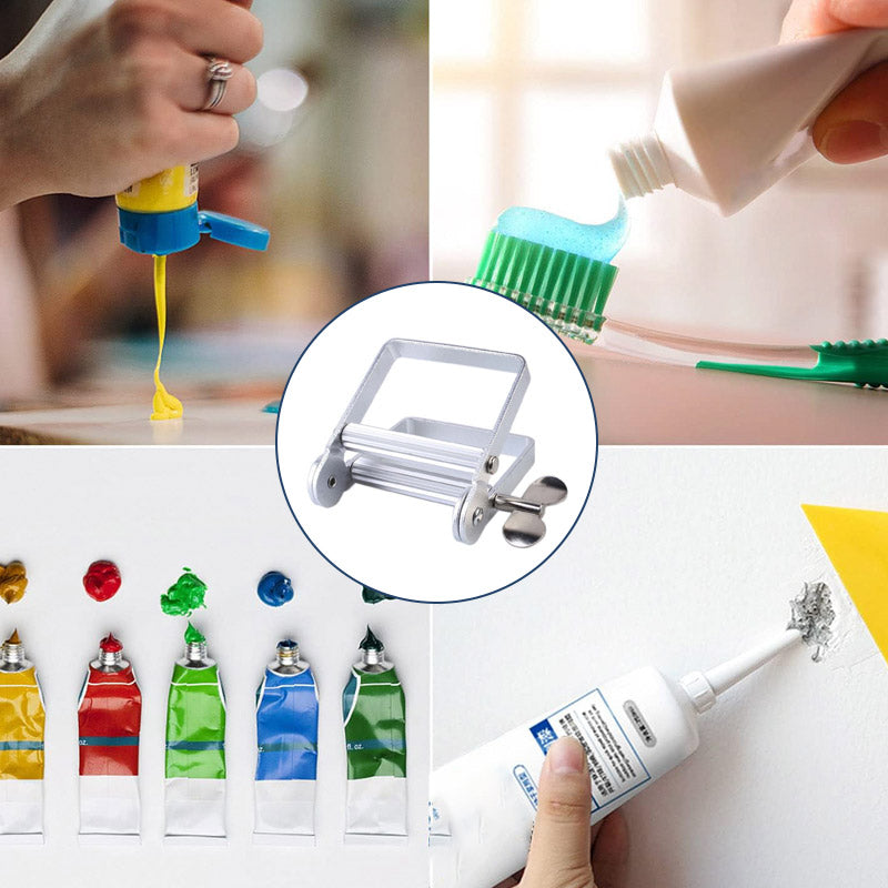 Multifunksjonell tannkrempresse i metall