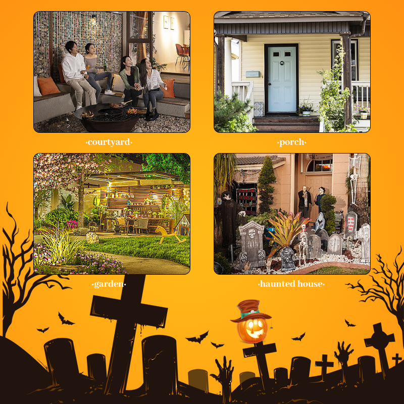 🎃Sammenleggbare, opplyste gresskar som stables