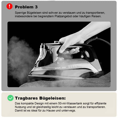 💛Bærbart mini-dampstrykejern